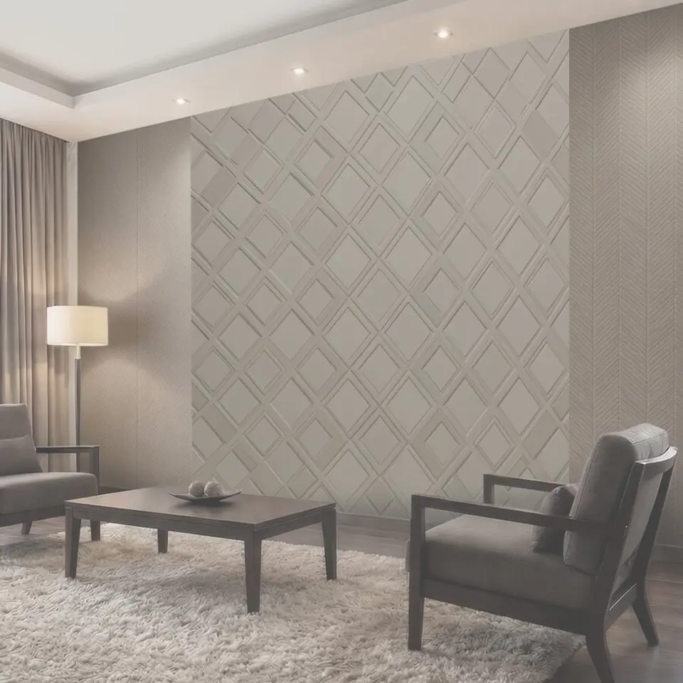 Фотообои Геометрический 3D-орнамент ромбов
