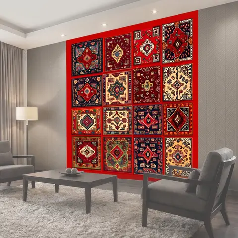 Фотообои Композиция из разноцветных квадратов