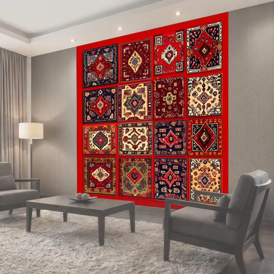 Фотообои Композиция из разноцветных квадратов