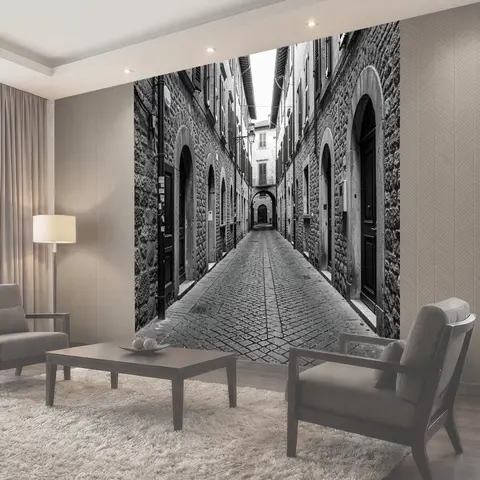 Фотообои Узкий переулок в каменной архитектуре