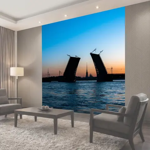 Фотообои Архитектура, дворцовый мост, санкт-петербург