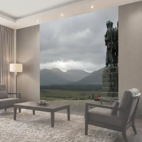 Фотообои Шотландия, военный мемориал, spean bridge