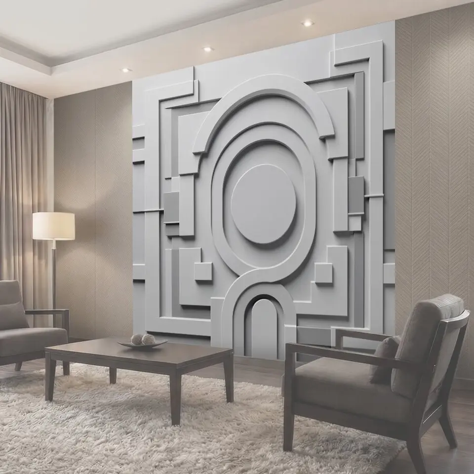 Фотообои Геометрический 3D-абстракт с арками