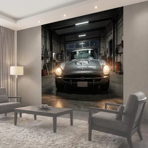 Фотообои Классический автомобиль в гараже