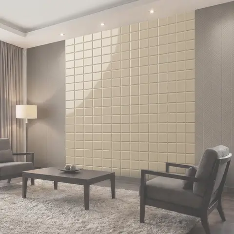 Фотообои 3D квадратная стеновая кладка