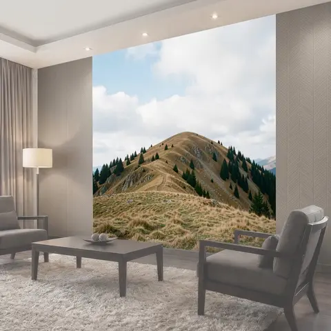 Фотообои Горный хребет с тропой