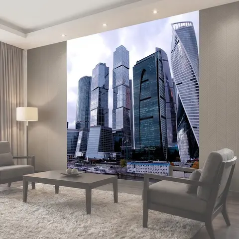 Фотообои Москва-сити, небоскребы, moscow