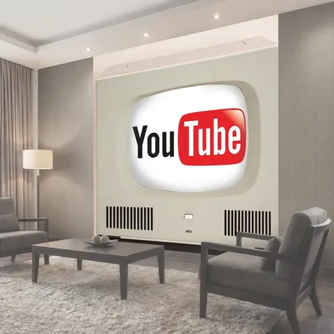 Фотообои Телевизор, youtube, hf 1