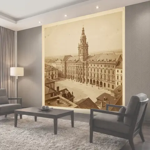 Фотообои Исторический центр с высокой башней