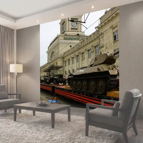 Фотообои Танк, т-34, волгоград