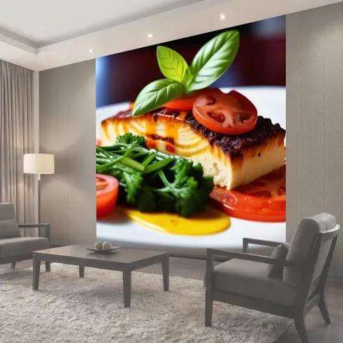 Фотообои Итальянская кухня в кафе