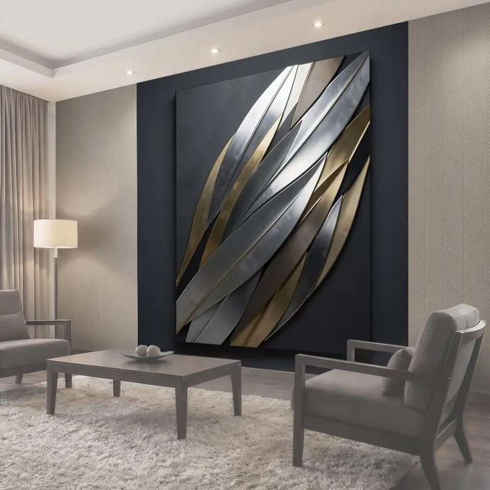 Фотообои Абстрактные металлические лезвия