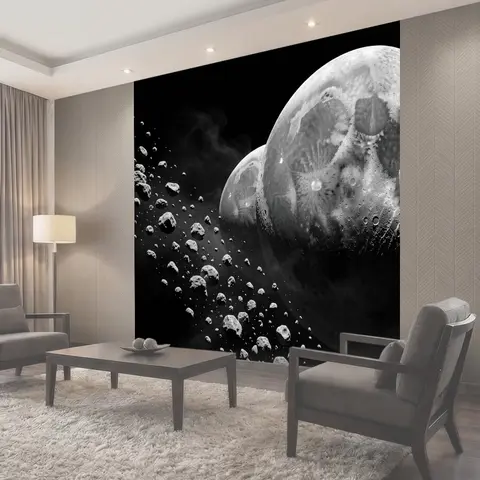 Фотообои Космические астероиды и планеты
