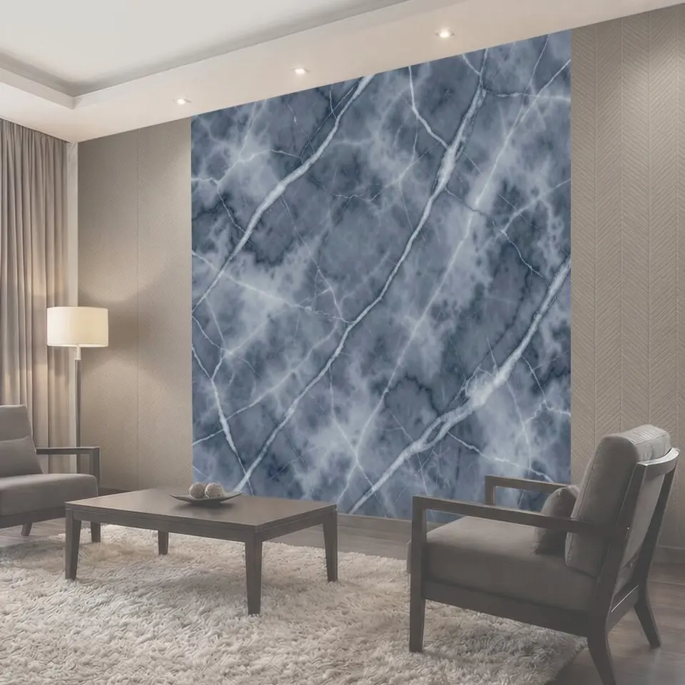 Фотообои Холодный мрамор с прожилками