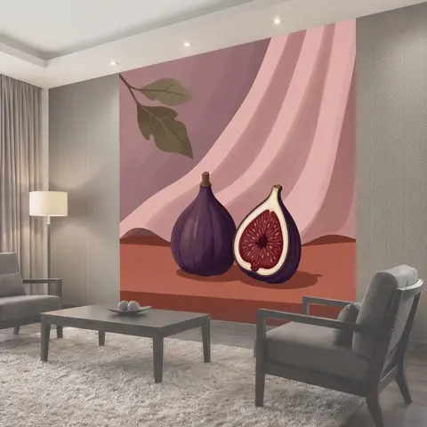Фотообои Инжир на драпировке