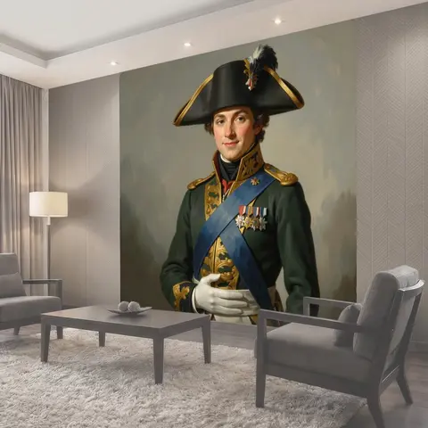 Фотообои Юный гвардеец в треуголке