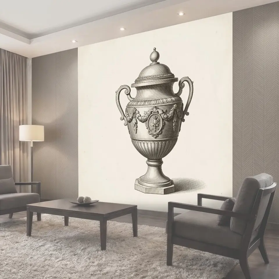 Фотообои Античный кубок с орнаментом