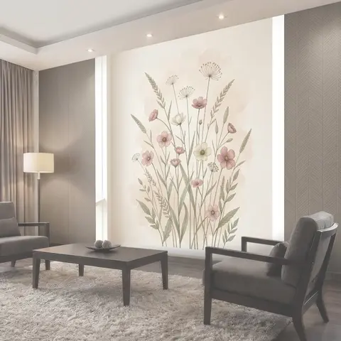 Фотообои Нежные полевые цветы
