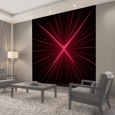 Фотообои Неоновые лучи в темноте