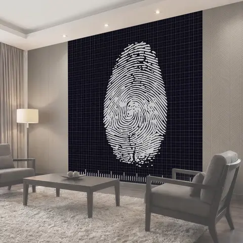 Фотообои Биометрия, доступ, удостоверение личности
