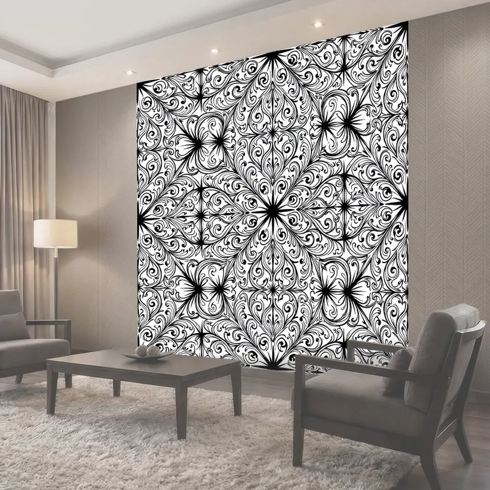 Фотообои Орнаментальный узор вензелей и цветков