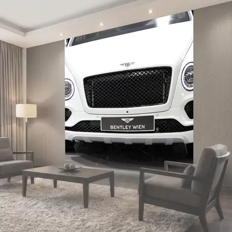 Фотообои Машина, bentley, автосалон загреб 2018