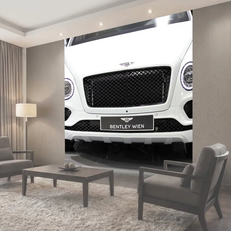 Фотообои Машина, bentley, автосалон загреб 2018