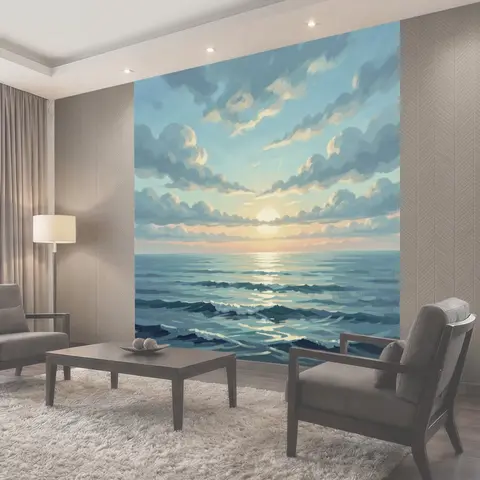 Фотообои Морской пейзаж на рассвете