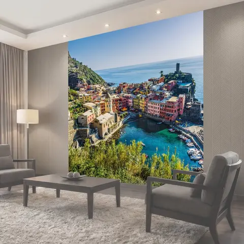 Фотообои Италия, море, дома