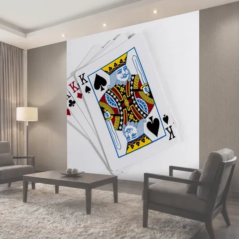 Фотообои Игральные карты Четыре игральных карт открытки сердца сердечки ACE азартные игры покер развлечения азартная…
