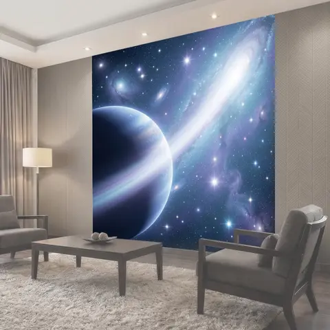 Фотообои Космический пейзаж с планетой