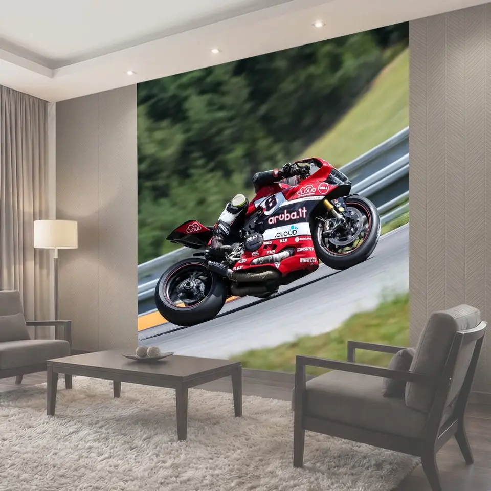 Фотообои Ducati, мотоцикл, мотоциклист