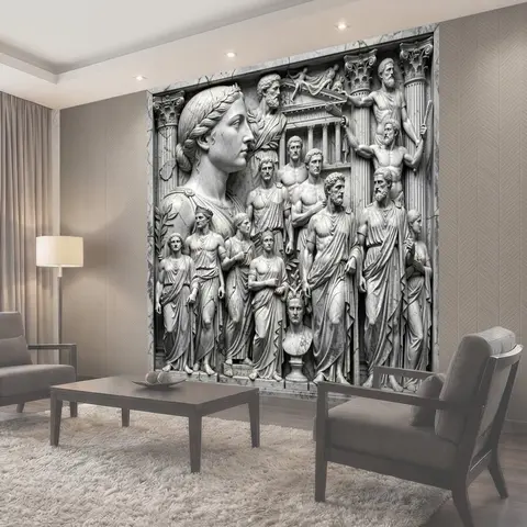 Фотообои Античные мраморные фигуры и бюсты