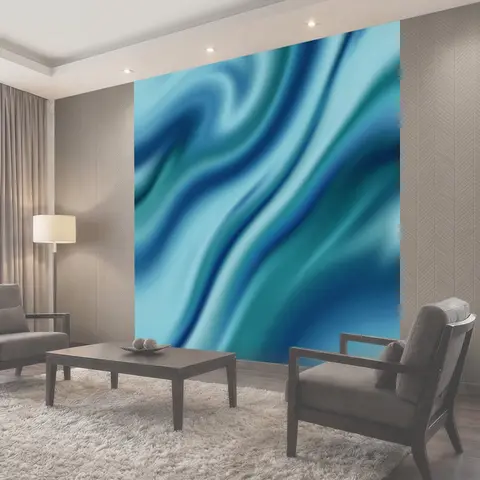 Фотообои Абстрактные водные волны и градиенты