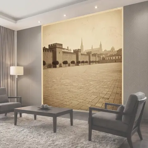 Фотообои Сепия старого европейского квартала