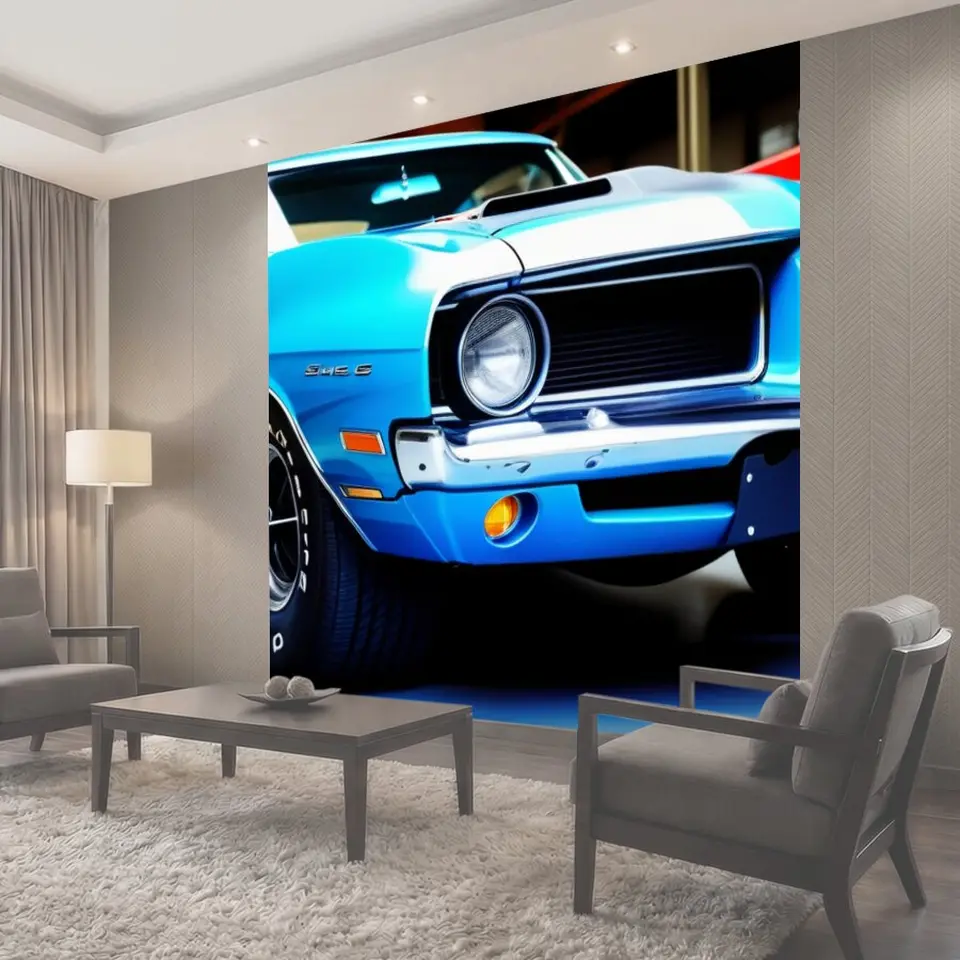 Фотообои Классический muscle car на ремонте