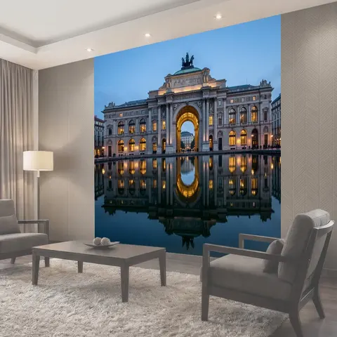 Фотообои Архитектурная арка с отражением