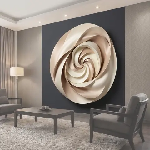 Фотообои Абстрактная спираль из лент
