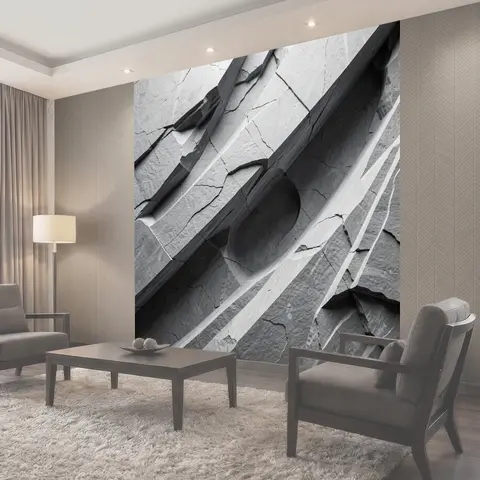 Фотообои Абстрактные каменные трещины