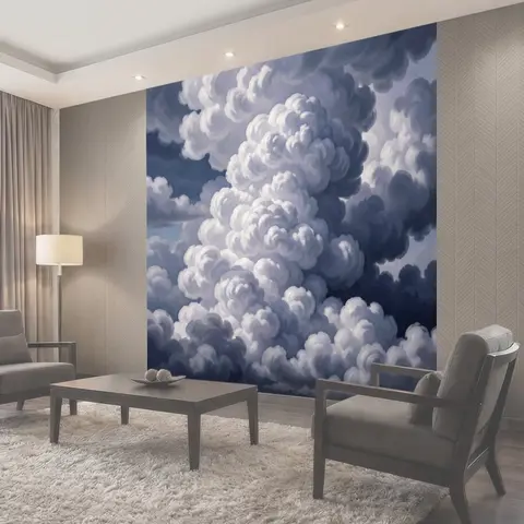 Фотообои Драматичные кучевые облака в небе