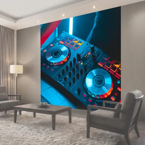 Фотообои Dj, проигрыватель, музыка