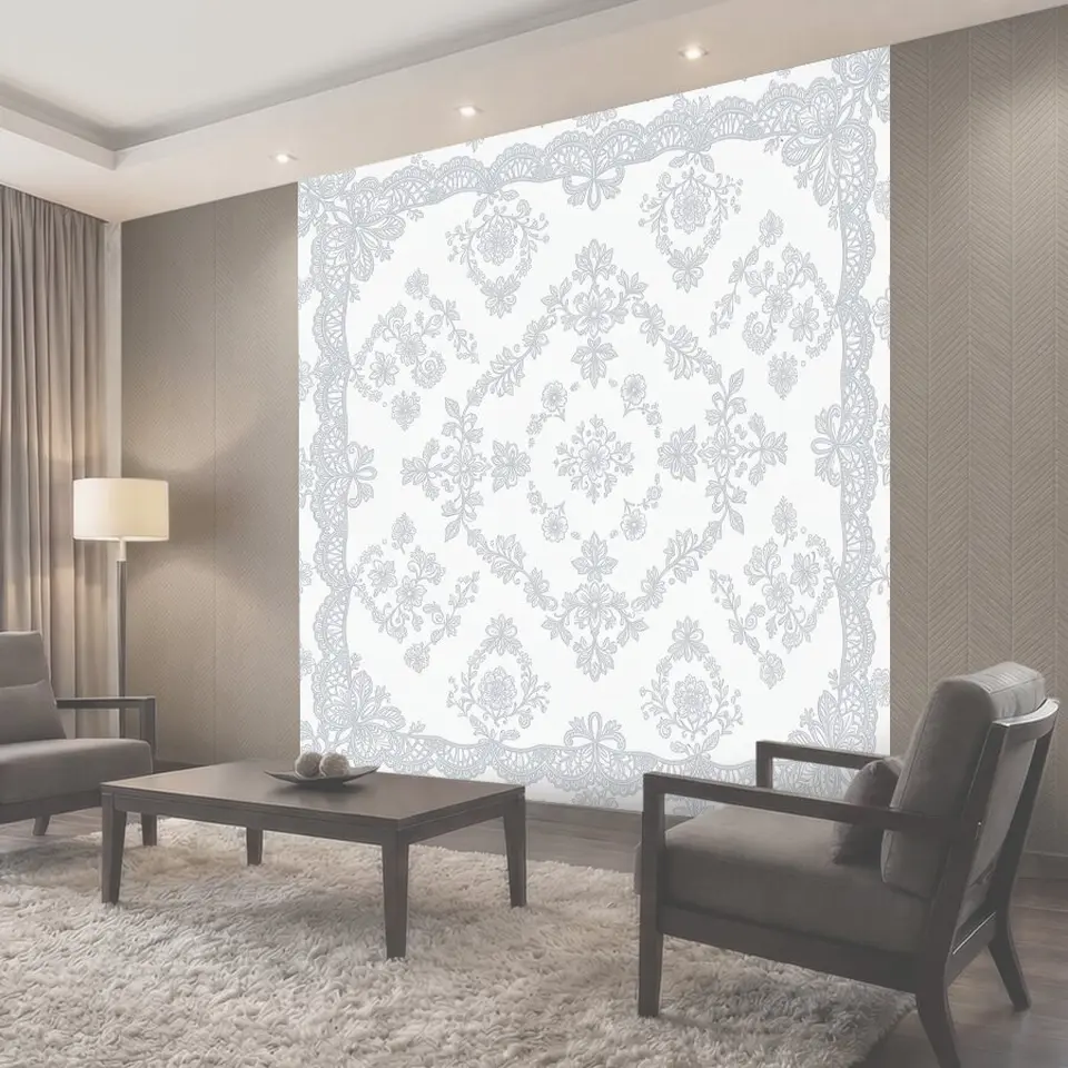 Фотообои Кружевной цветочный орнамент