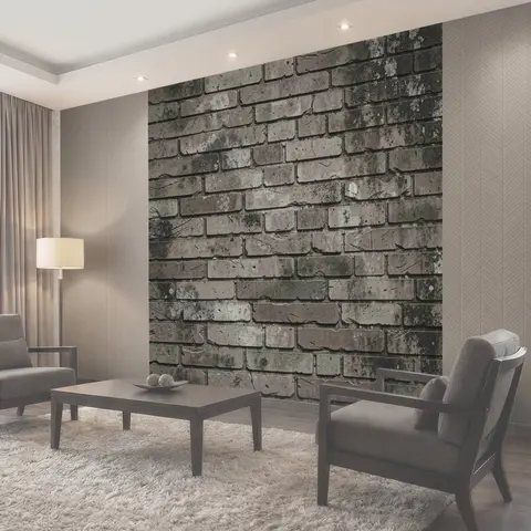 Фотообои Серая кирпичная кладка с патиной