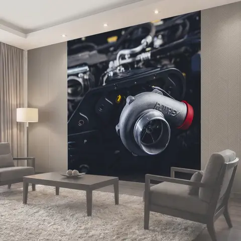 Фотообои Мотор, нагнетатель, быстрый