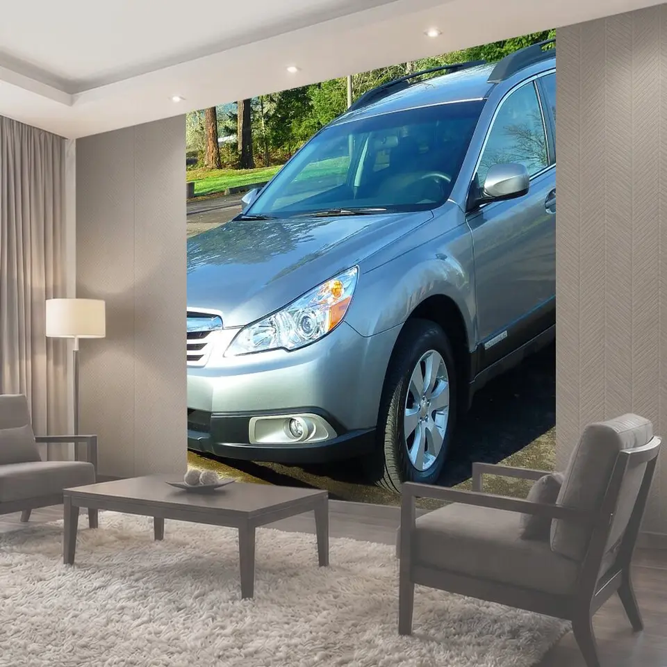 Фотообои Subaru, малонаселенные районы, машина