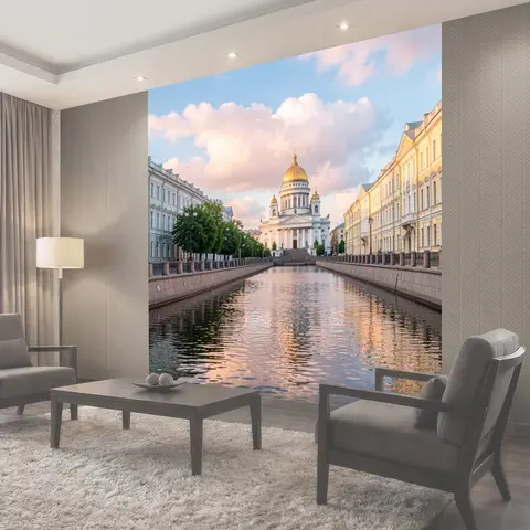 Фотообои Исаакиевский собор и канал