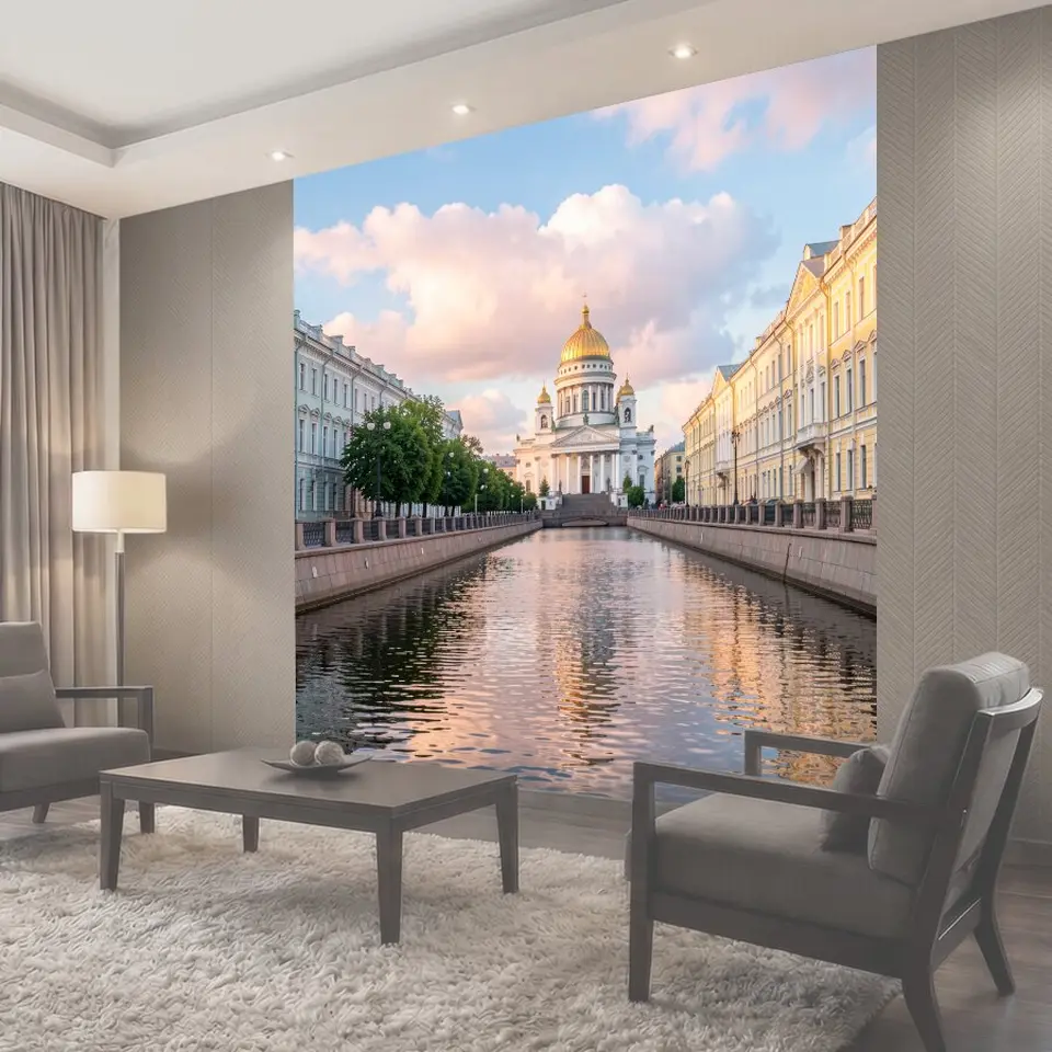 Фотообои Исаакиевский собор и канал