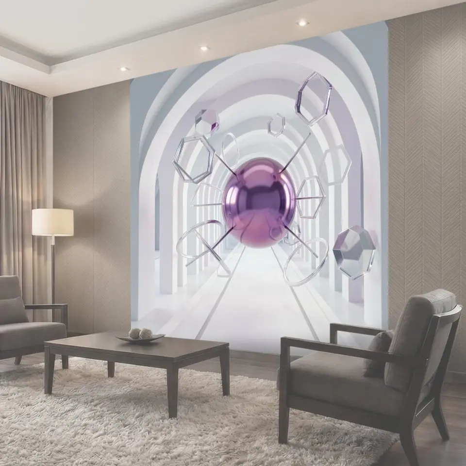 Фотообои Абстрактная 3D композиция с шарами