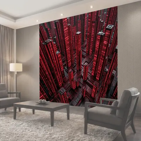 Фотообои Неоновый футуристический город