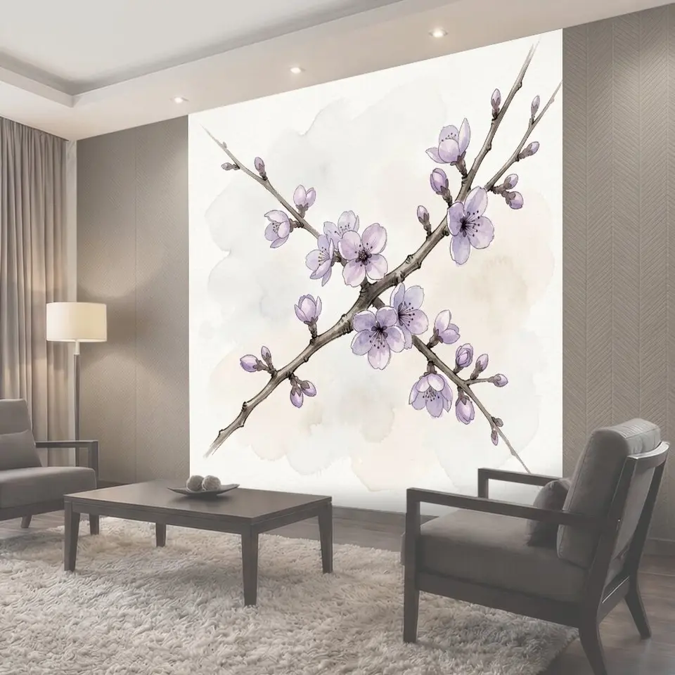 Фотообои Цветущая ветка сакуры